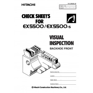 Hitachi EX5500 Hydraulic Excavator set of Service Manuals