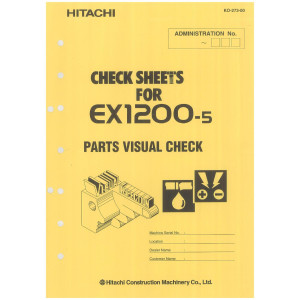 Hitachi EX1200-5C (Cummins Engine) Hydraulic Excavator set of Service Manuals