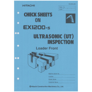 Hitachi EX1200-5D Hydraulic Excavator set of Service Manuals