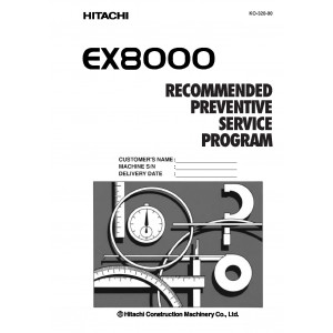 Hitachi EX8000 Hydraulic Excavator set of Service Manuals