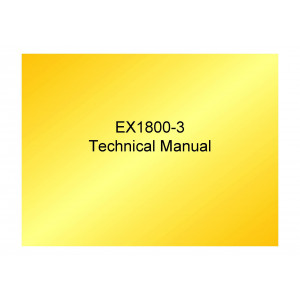 Hitachi EX1800-3 Hydraulic Excavator set of Service Manuals