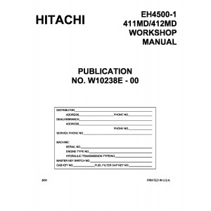 Hitachi EH4500 Rigid Dump Truck set of Service Manuals