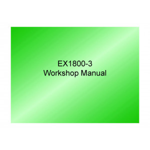 Hitachi EX1800-3 Hydraulic Excavator set of Service Manuals